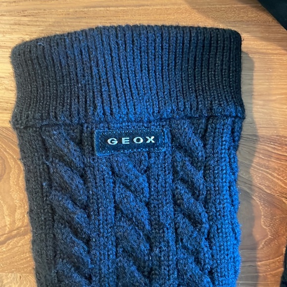 GEOX Suede Knitted Boots Women Size 8.5 - Picture 3 of 7